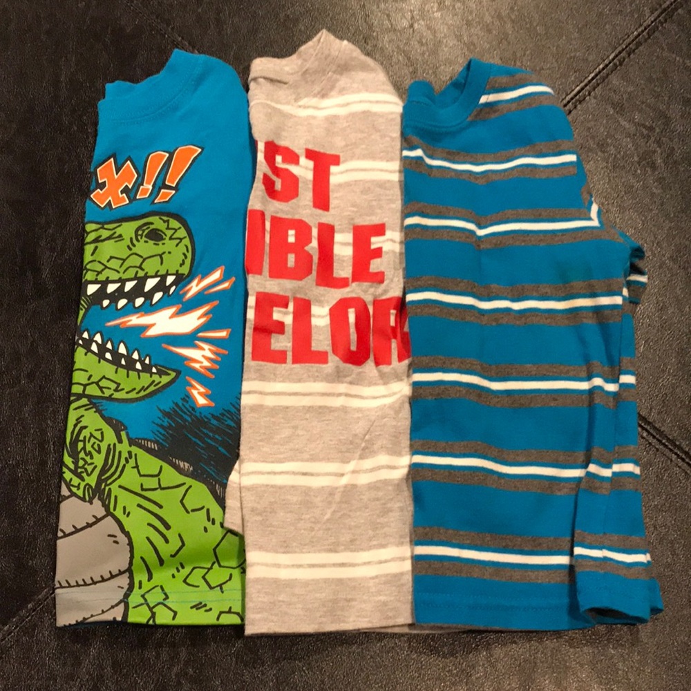 3T toddler graphic long sleeve shirt bundle